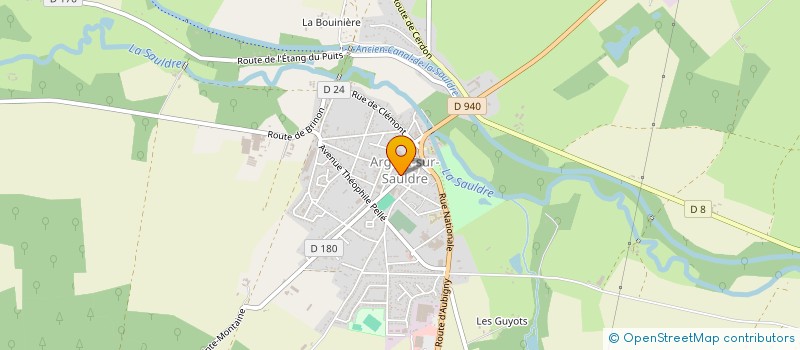 localisation de l'entreprise MADAME ELODIE RAMALHO  ARGENT-SUR-SAULDRE