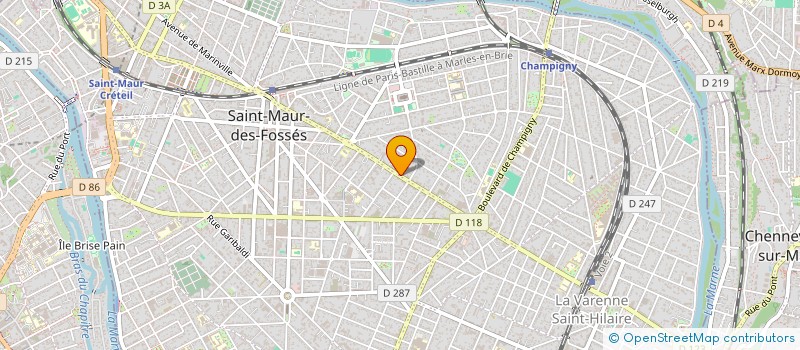 localisation de l'entreprise MADAME ELODIE RAMOS à SAINT-MAUR-DES-FOSSES