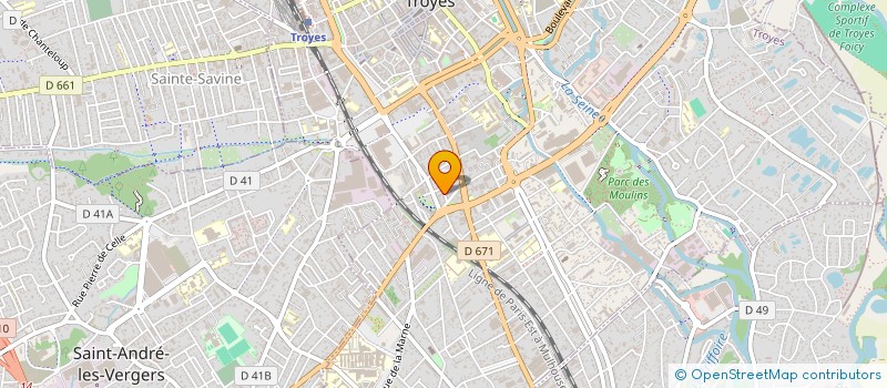 localisation de l'entreprise MADAME ELODIE RAOULT  LA CHAPELLE-SAINT-LUC