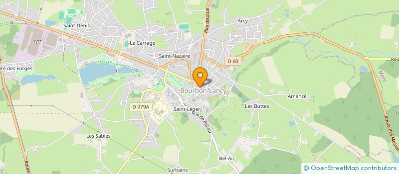 localisation de l'entreprise MADAME ELODIE RAULET à BOURBON LANCY