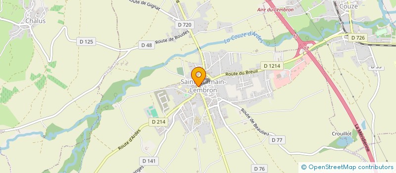 localisation de l'entreprise MADAME ELODIE RAULET  SAINT-GERMAIN-LEMBRON