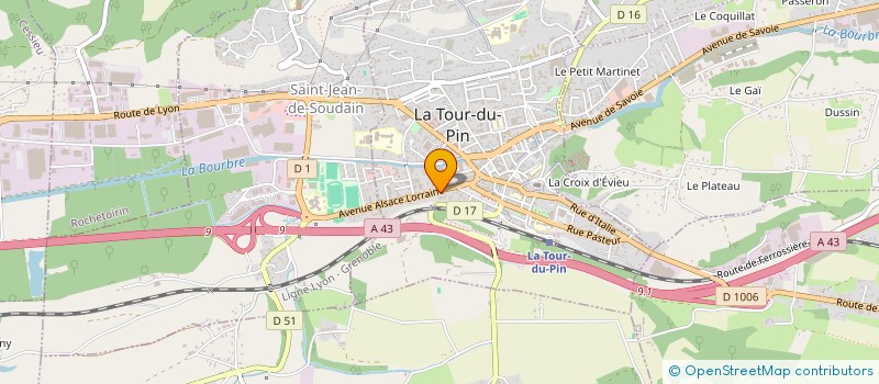 localisation de l'entreprise MADAME ELODIE RAVET  LA TOUR-DU-PIN