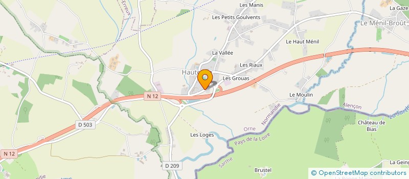 localisation de l'entreprise MADAME ELODIE REBOURSIERE à ECOUVES