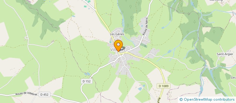 localisation de l'entreprise MADAME ELODIE REIS  VILLEBRET