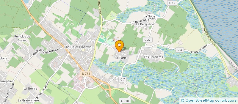 localisation de l'entreprise MADAME ELODIE REIX  DOLUS-D'OLERON