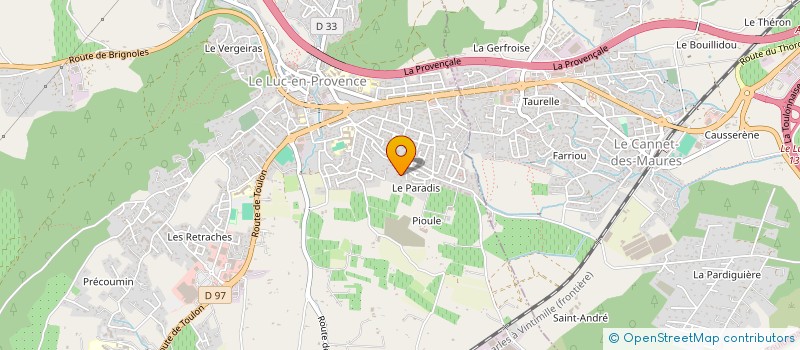 localisation de l'entreprise MADAME ELODIE RENGUAINE  LE LUC