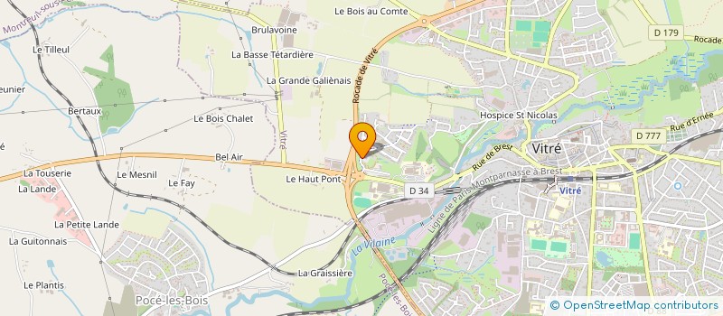 localisation de l'entreprise MADAME ELODIE REPUSSEAU  CHATEAUBOURG