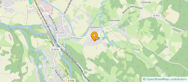 localisation de l'entreprise MADAME ELODIE RIBEIRO à COARRAZE