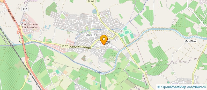 localisation de l'entreprise MADAME ELODIE RIBEYRE  SALEILLES