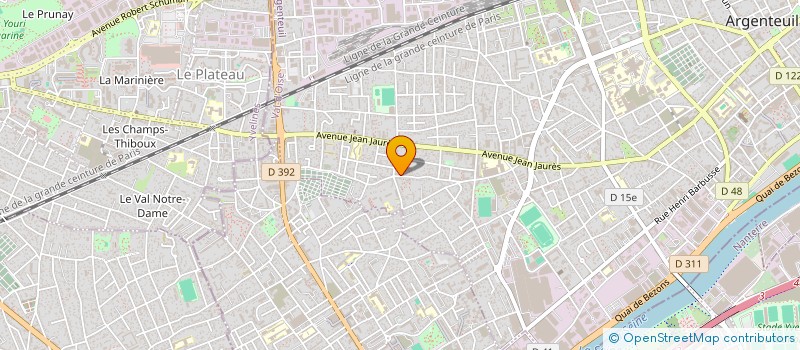 localisation de l'entreprise MADAME ELODIE RICARD  ARGENTEUIL