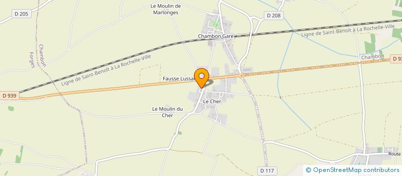 localisation de l'entreprise MADAME ELODIE RIGAUDEAU à CHAMBON