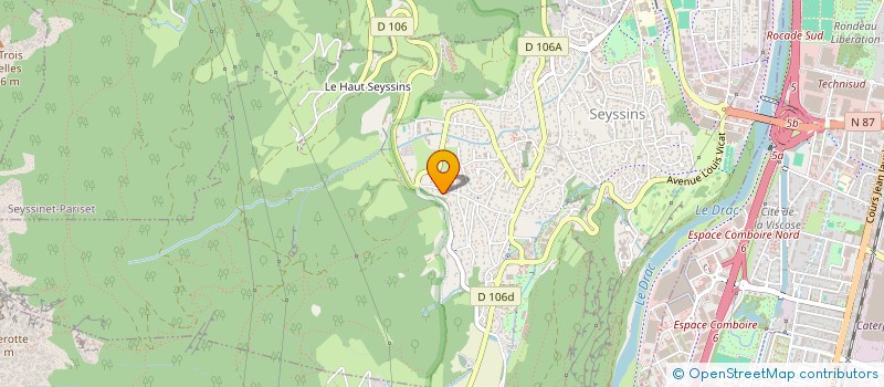 localisation de l'entreprise MADAME ELODIE RIGGI à SEYSSINS