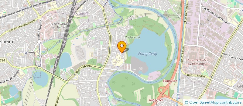 localisation de l'entreprise MADAME ELODIE RIGHI  OSTWALD