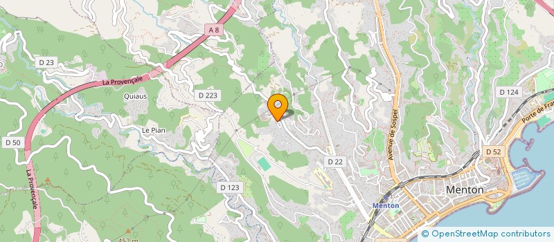 localisation de l'entreprise MADAME ELODIE ROBERT  MANDELIEU-LA-NAPOULE