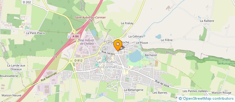 localisation de l'entreprise MADAME ELODIE ROBERT  SAINT-AUBIN-DU-CORMIER