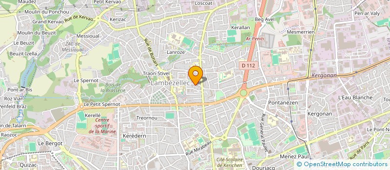 localisation de l'entreprise MADAME ELODIE ROBIN à BREST