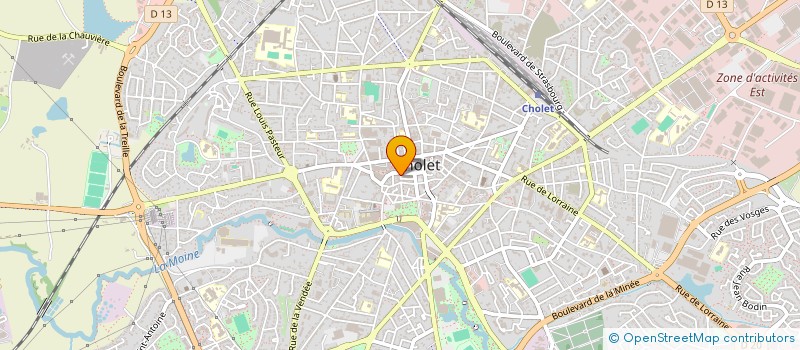 localisation de l'entreprise MADAME ELODIE ROBINET à CHOLET