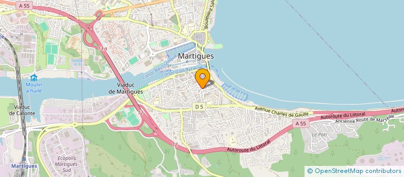 localisation de l'entreprise MADAME ELODIE RODRIGUES à MARTIGUES