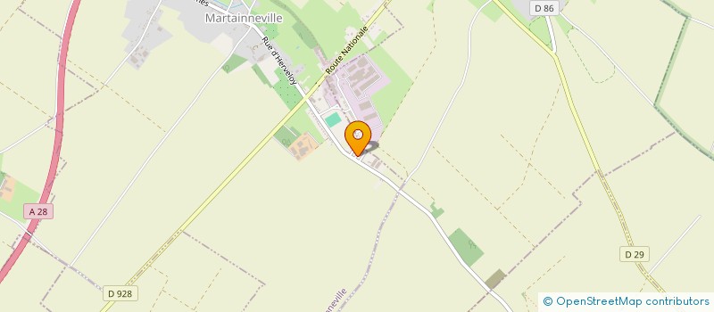 localisation de l'entreprise MADAME ELODIE ROGER  MARTAINNEVILLE