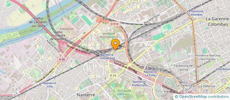 localisation de l'entreprise MADAME ELODIE ROHO  NANTERRE