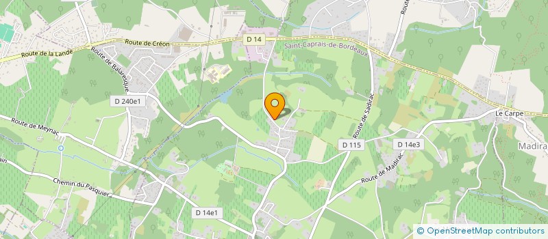 localisation de l'entreprise MADAME ELODIE ROLAND  SAINT-CAPRAIS-DE-BORDEAUX