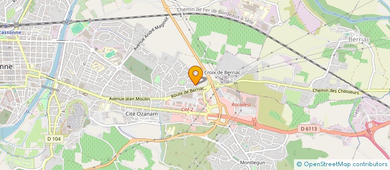 localisation de l'entreprise MADAME ELODIE ROLLET à CARCASSONNE