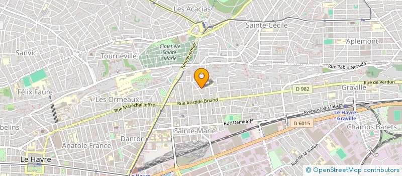 localisation de l'entreprise MADAME ELODIE ROMAIN  LE HAVRE