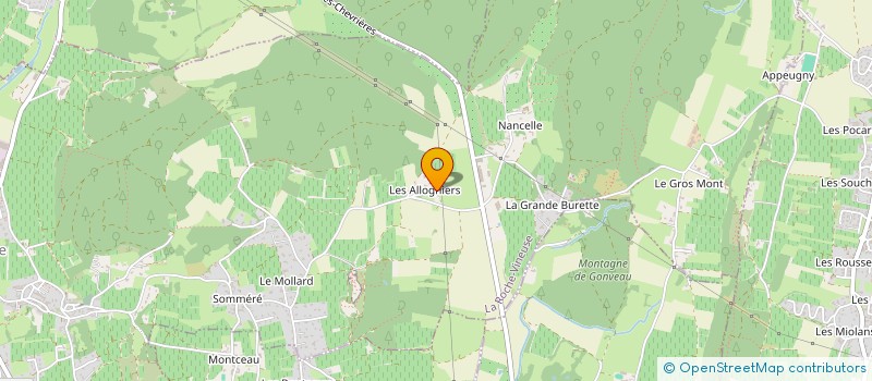 localisation de l'entreprise MADAME ELODIE RONCIER  LA ROCHE-VINEUSE