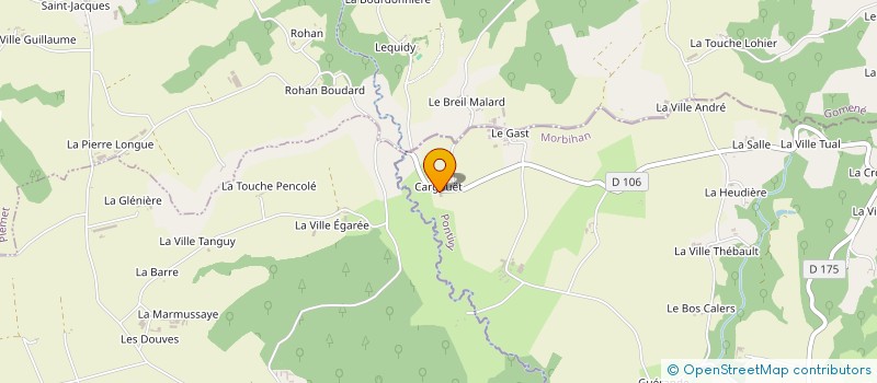 localisation de l'entreprise MADAME ELODIE RONNE  MENEAC