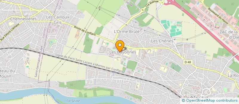 localisation de l'entreprise MADAME ELODIE ROQUIT  HERBLAY-SUR-SEINE