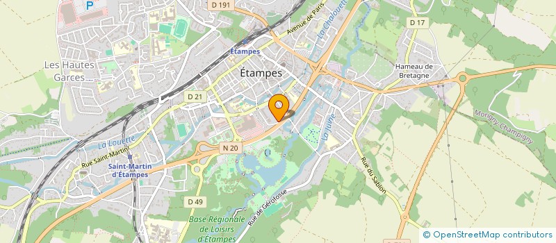 localisation de l'entreprise MADAME ELODIE ROSIER à ETAMPES