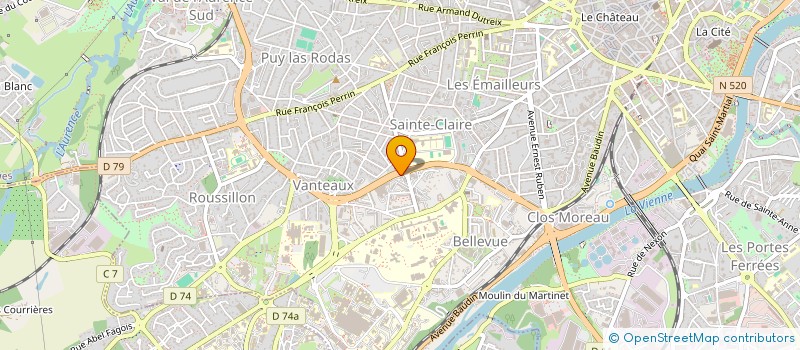 localisation de l'entreprise MADAME ELODIE ROUCHON à LIMOGES