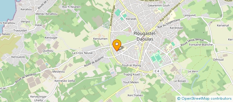 localisation de l'entreprise MADAME ELODIE ROUDAUT  PLOUGASTEL-DAOULAS