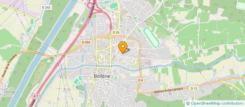 localisation de l'entreprise MADAME ELODIE ROULET  BOLLENE