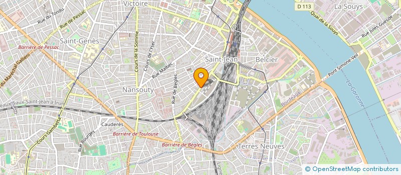 localisation de l'entreprise MADAME ELODIE ROUSSEAU  BORDEAUX