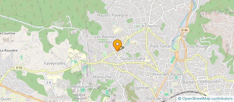 localisation de l'entreprise MADAME ELODIE ROUX  TOULON