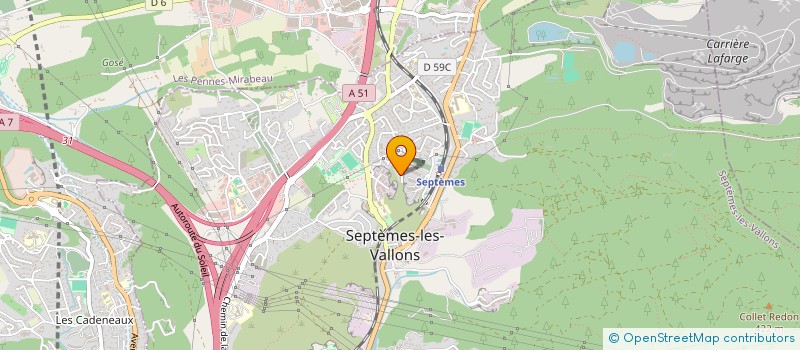 localisation de l'entreprise MADAME ELODIE ROUXEL  SEPTEMES-LES-VALLONS