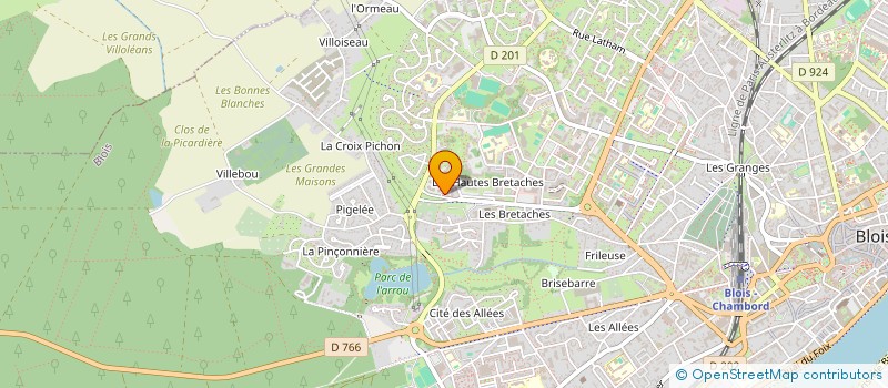 localisation de l'entreprise MADAME ELODIE ROY à BLOIS