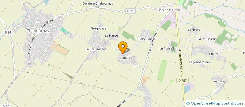localisation de l'entreprise MADAME ELODIE ROY à SAINT-MARTIN-LA-PALLU