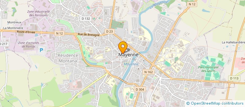 localisation de l'entreprise MADAME ELODIE ROYER à MAYENNE