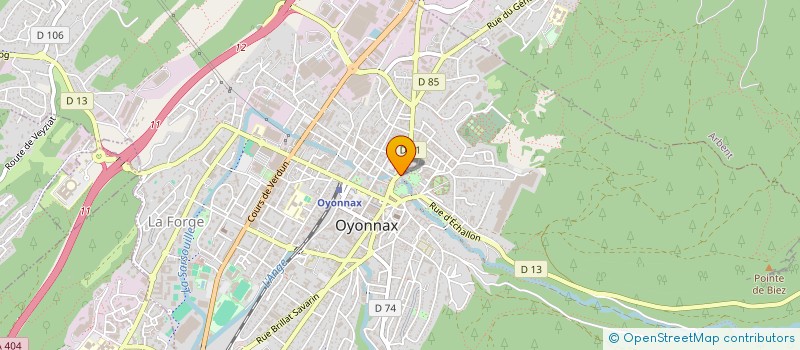 localisation de l'entreprise MADAME ELODIE ROYER à OYONNAX