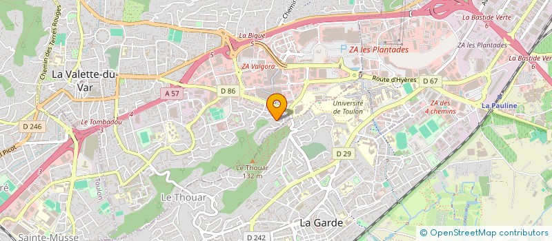 localisation de l'entreprise MADAME ELODIE RUEDA à LA VALETTE-DU-VAR