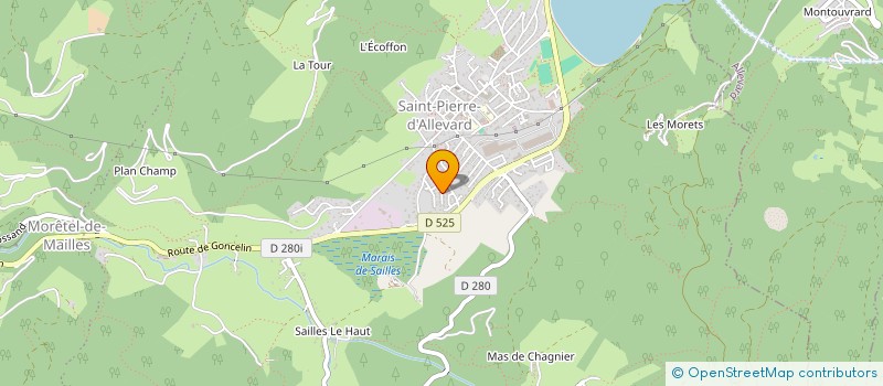 localisation de l'entreprise MADAME ELODIE RUIZ  CRETS EN BELLEDONNE