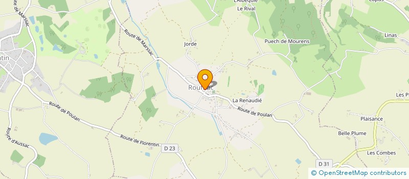 localisation de l'entreprise MADAME ELODIE RYBICKI à ROUFFIAC