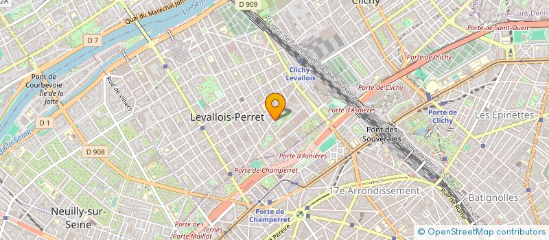 localisation de l'entreprise MADAME ELODIE SA SA SILVA à LEVALLOIS-PERRET