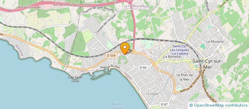 localisation de l'entreprise MADAME ELODIE SACCOCCIO à SAINT-CYR-SUR-MER