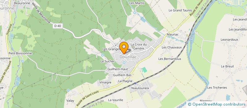 localisation de l'entreprise MADAME ELODIE SACCOMANNO  DOUZILLAC