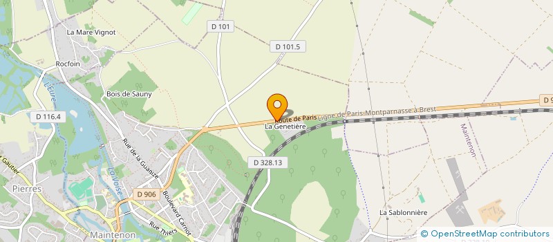 localisation de l'entreprise MADAME ELODIE SAILLIER à MAINTENON