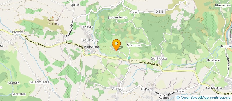 localisation de l'entreprise MADAME ELODIE SALDUBEHERE  IROULEGUY