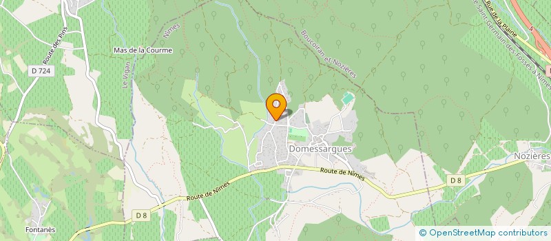 localisation de l'entreprise MADAME ELODIE SANCHEZ  DOMESSARGUES